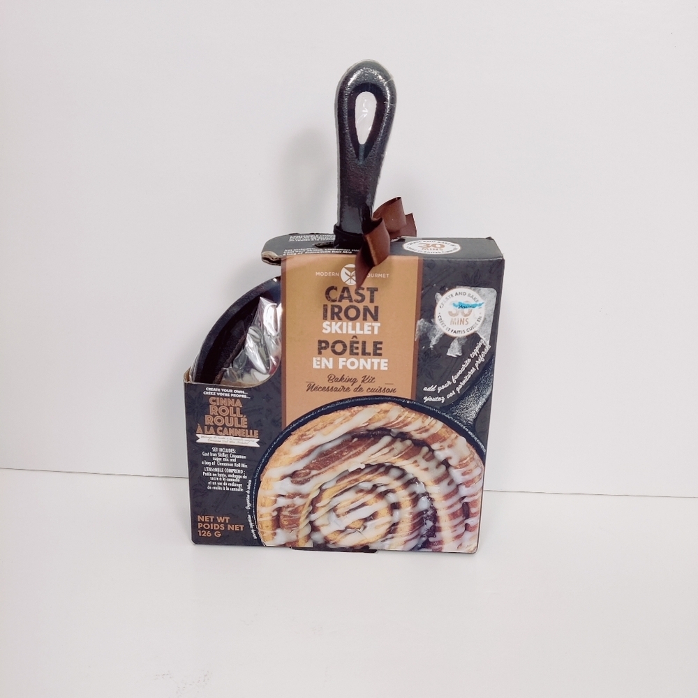 Modern Gourmet Cast Iron Skillet Baking Kit Culinary Christmas Gift NEW